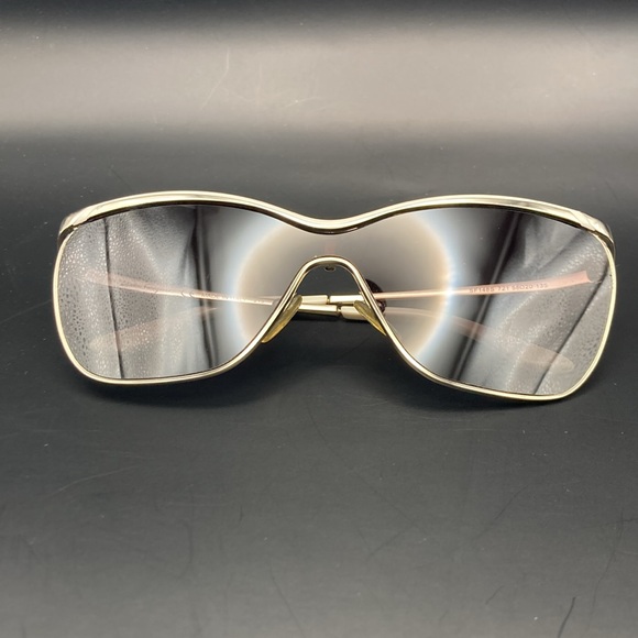 Salvatore Ferragamo Sunglasses SF148S 721 Gold White Frames Gray Lens 58 20 135 - Picture 5 of 16